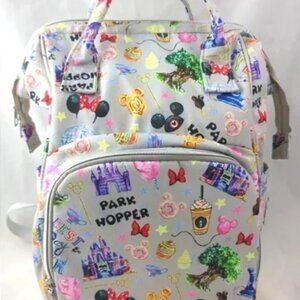 NEW Disney Theme Park Hopper Backpack Insulated Baby Bag Mickey Minnie Castle
